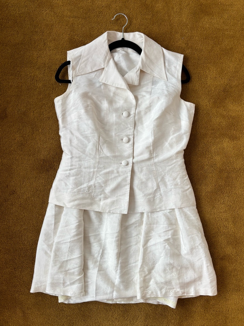 Vintage Silk Skirt Set